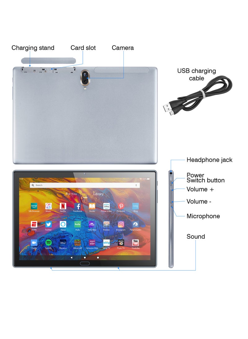 oem Educational Android Tablet, 10 Inch Large HD Display Gaming Tablet, Lightweight And Portable Two In One Wifi Pad, Ultra Slim Design Smart Tablet For Study And Entertainment, (1pc) - Image 4