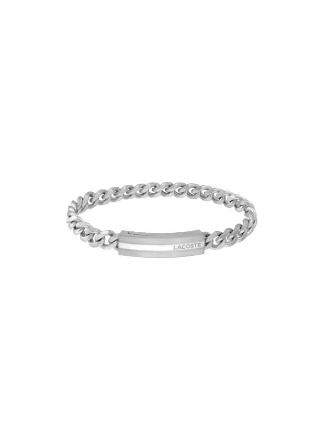 LACOSTE Adventurer Collection Chain Bracelet For Men In Stainless Steel With An Engraved Plaque - 2040091 - Image 1