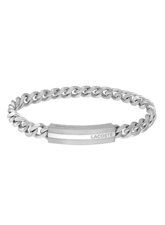 LACOSTE Adventurer Collection Chain Bracelet For Men In Stainless Steel With An Engraved Plaque - 2040091 - Image 3