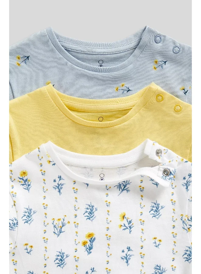 mothercare Floral T-Shirts - 3 Pack