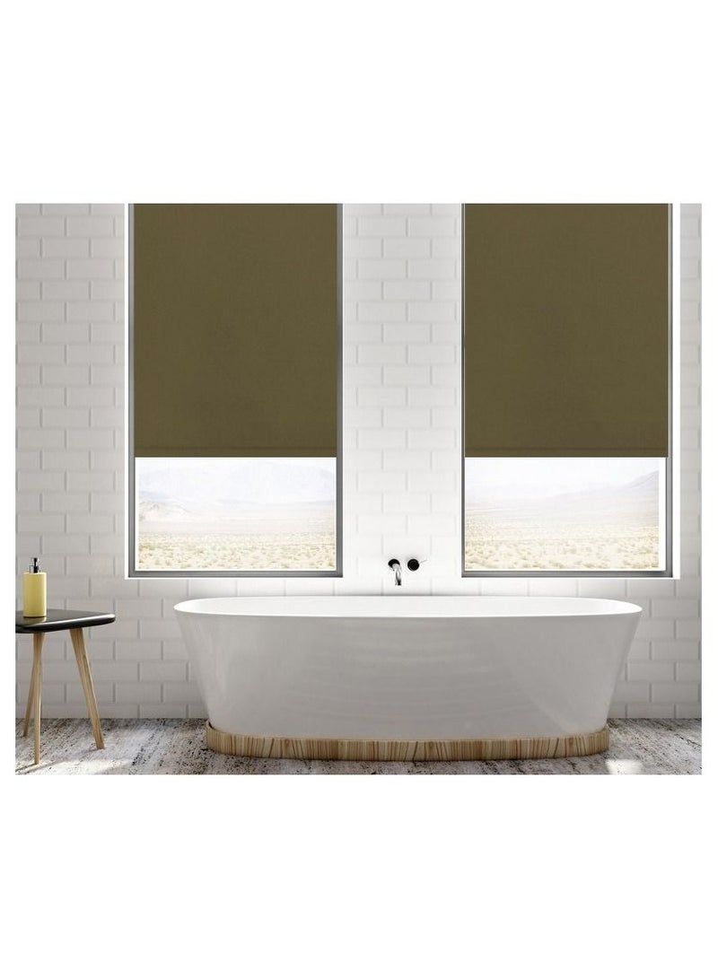 Home Gallery blackout roller blinds 140*200 cm Brown - Image 2