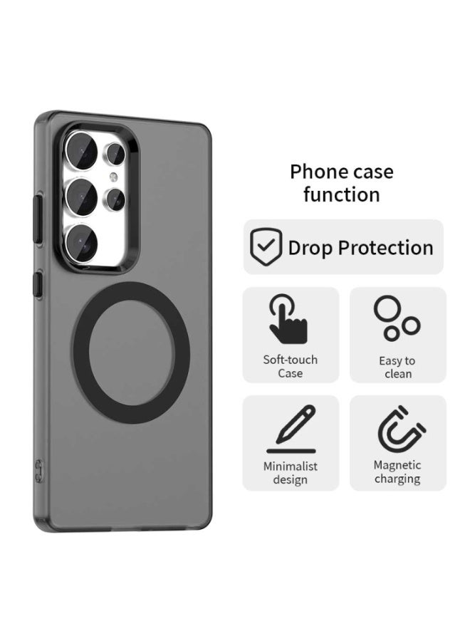 Tm Samsung S25 Ultra Cover | Ultra Shield Anti-Drop Phone Case | Slim Matte Protective Back Cover - Black - Image 4