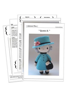Happy Threads Handmade Crocheted Queen Elizabeth (6 inch) – Multicolour | Crochet Toys | Child Safe | for Babies 6 Months & Above | Dolls for Boys/Girls| For Birthday Gift | Decorative Items for Room  - Image 1
