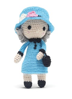 Happy Threads Handmade Crocheted Queen Elizabeth (6 inch) – Multicolour | Crochet Toys | Child Safe | for Babies 6 Months & Above | Dolls for Boys/Girls| For Birthday Gift | Decorative Items for Room  - Image 5