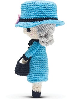 Happy Threads Handmade Crocheted Queen Elizabeth (6 inch) – Multicolour | Crochet Toys | Child Safe | for Babies 6 Months & Above | Dolls for Boys/Girls| For Birthday Gift | Decorative Items for Room  - Image 3