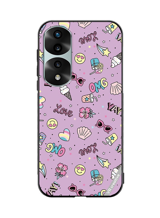 VR CREATIVE Protective Case Cover For Honor 70 Pro plus Cute Star Girl Design Multicolour - Image 1