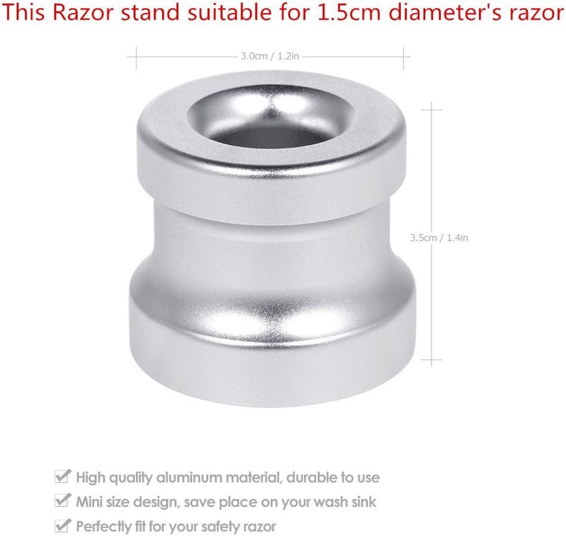 Men's Shaving Razor Stand Holder Aluminum Alloy Safety Razor Base Stand Good Thanksgiving/Christmas Gift - Image 1