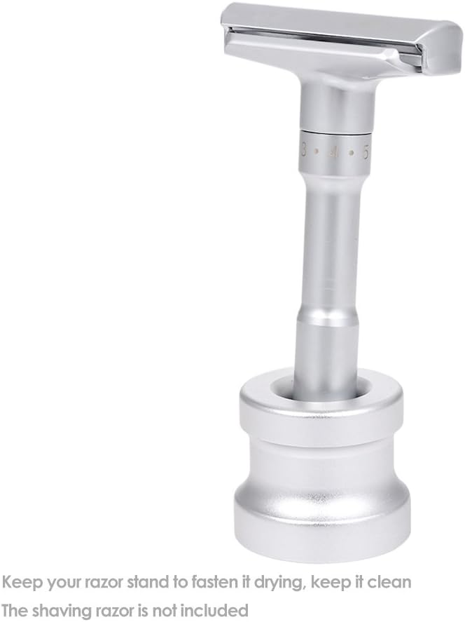 Men's Shaving Razor Stand Holder Aluminum Alloy Safety Razor Base Stand Good Thanksgiving/Christmas Gift - Image 5