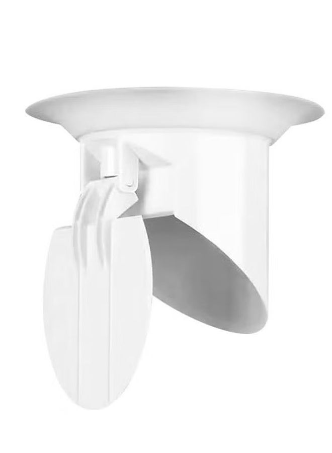 غطاء تصريف الأرضية، تصريف أرضي مضاد للروائح، تدفق خلفي مضاد للانسداد، مزيل للعرق بدون فلتر، لاستبدال سدادة حوض الحمام (غطاء تصريف الأرضية + غراء بدون مسامير + قفازات يمكن التخلص منها) - Image 1