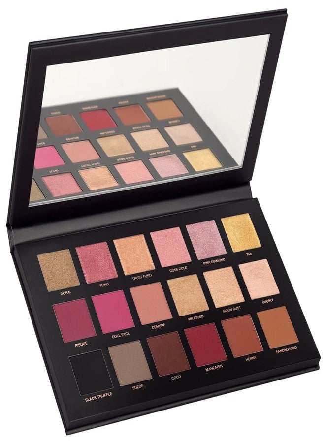 JAAYANSHA Eye Makeup Rose Gold Remastered Edition 18 Color Eyeshadow Palette Shimmery, Velvet & Matte Finish - Image 2