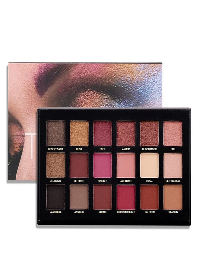 JAAYANSHA Eye Makeup Rose Gold Remastered Edition 18 Color Eyeshadow Palette Shimmery, Velvet & Matte Finish - Image 1