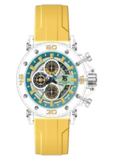 T5 Men's Chronograph Silicone strap Transparent Watch