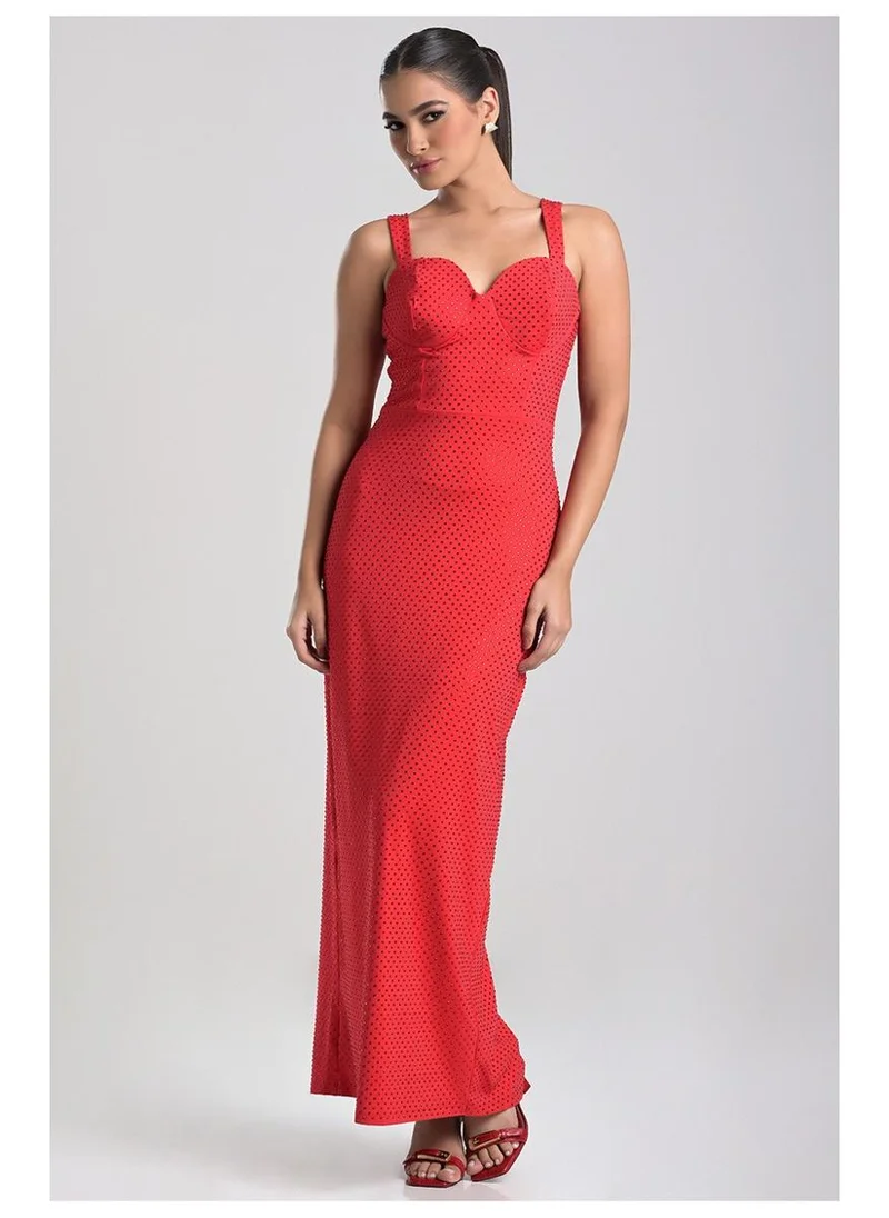 Super Midi Luxury Red Dress