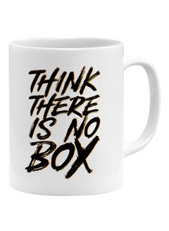 LIT Think There No Box Coffee Mug Ceramic White  - Image 1