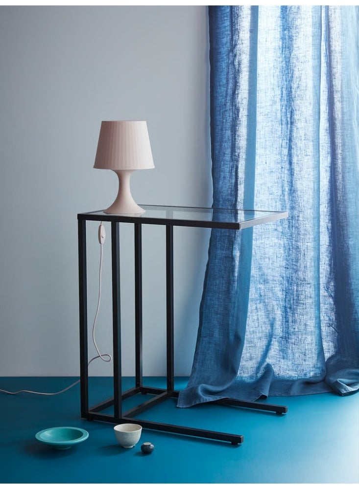 حامل حاسوب محمول - أسود بني/زجاج 35×65 سم - Image 3