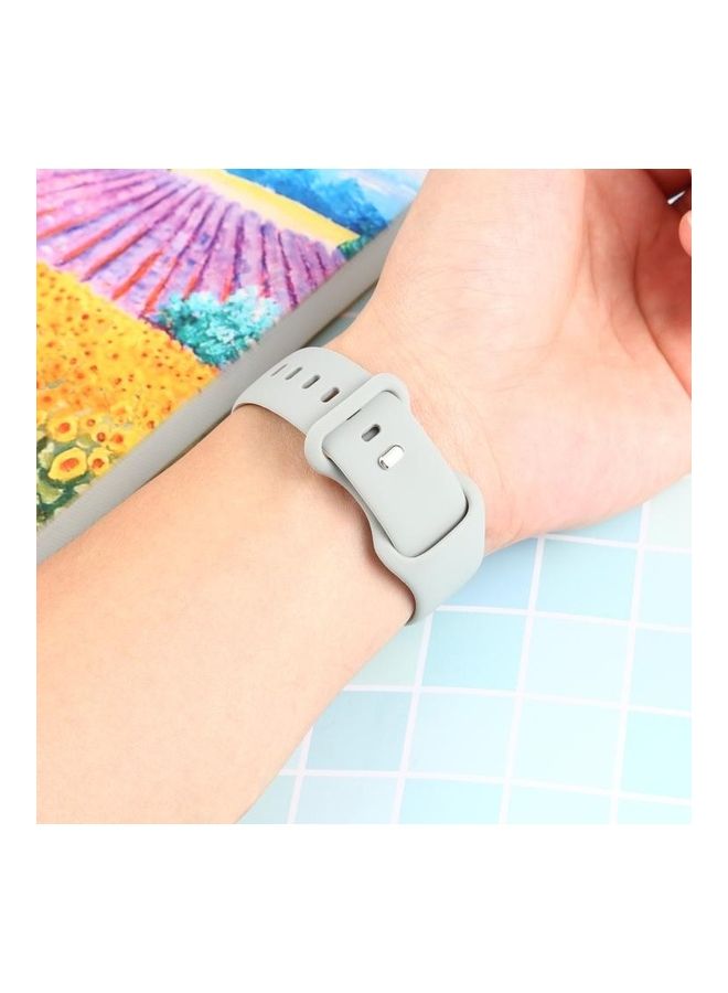 نيبمينينت سوار بديل بمسامير تثبيت مزدوجة مناسب لساعة من سلسلة 6/SE/5/4 مقاس 44 مم - 3/2/1 42 رمادي - Image 5