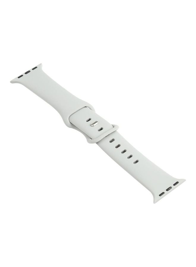 نيبمينينت سوار بديل بمسامير تثبيت مزدوجة مناسب لساعة من سلسلة 6/SE/5/4 مقاس 44 مم - 3/2/1 42 رمادي - Image 4