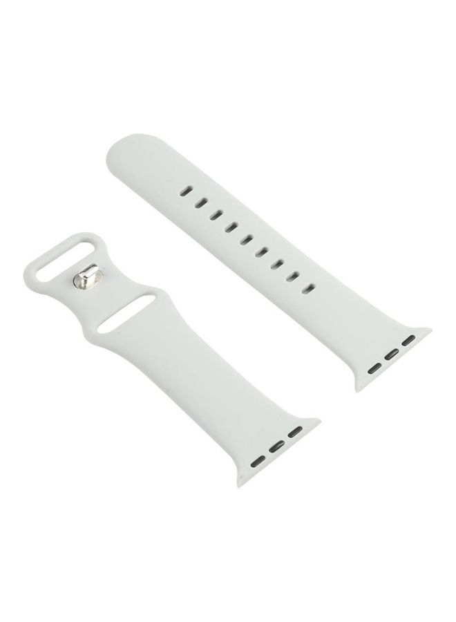 نيبمينينت سوار بديل بمسامير تثبيت مزدوجة مناسب لساعة من سلسلة 6/SE/5/4 مقاس 44 مم - 3/2/1 42 رمادي - Image 3