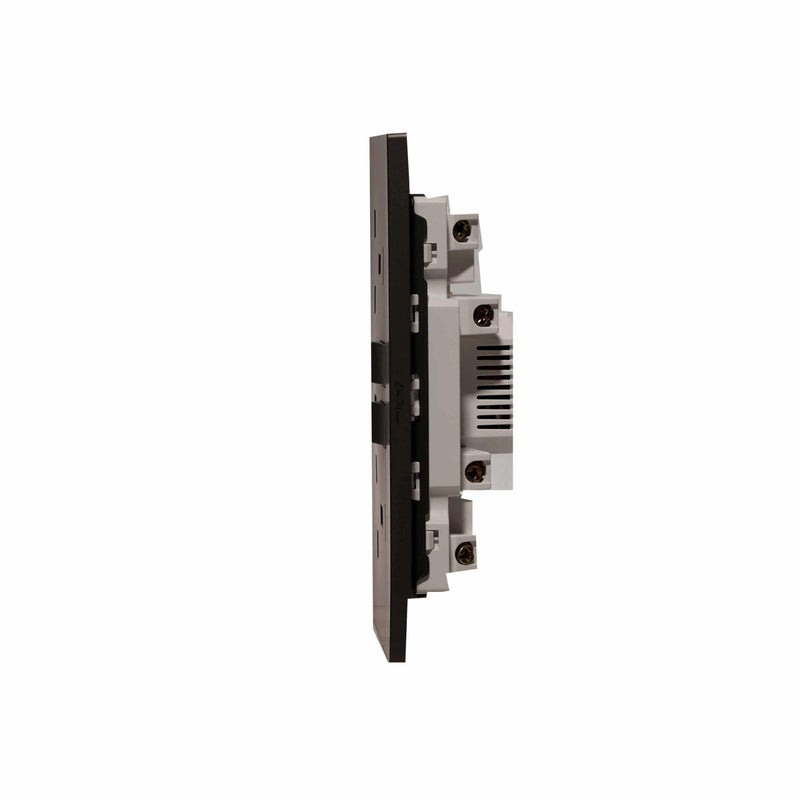 Donmarco مقبس كهربائي مزدوج رفيع للغاية 2 فتحة بريطانية 13A مع منافذ USB و Type-C (5V 3.1A) – مقبس كهربائي مقاوم للحريق ، ضمان 3 سنوات ، تصميم بلاستيكي أنيق (أسود غير لامع) | مقبس طاقة حائط - Image 3