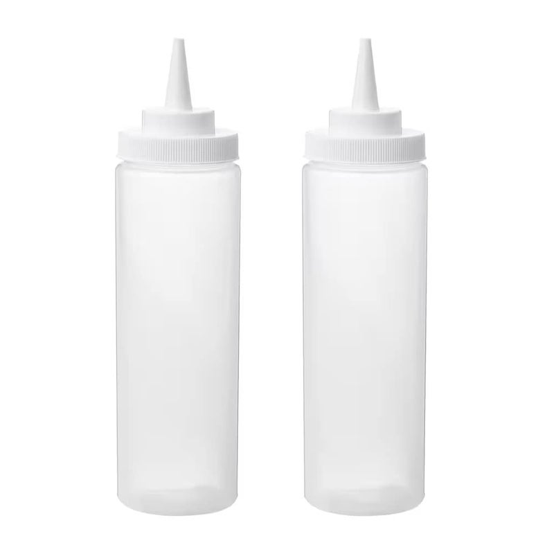 NT-STAR NT-STAR Squeeze Bottle, Plastic/Transparent, 330 ml(Pack of 2) - Image 1