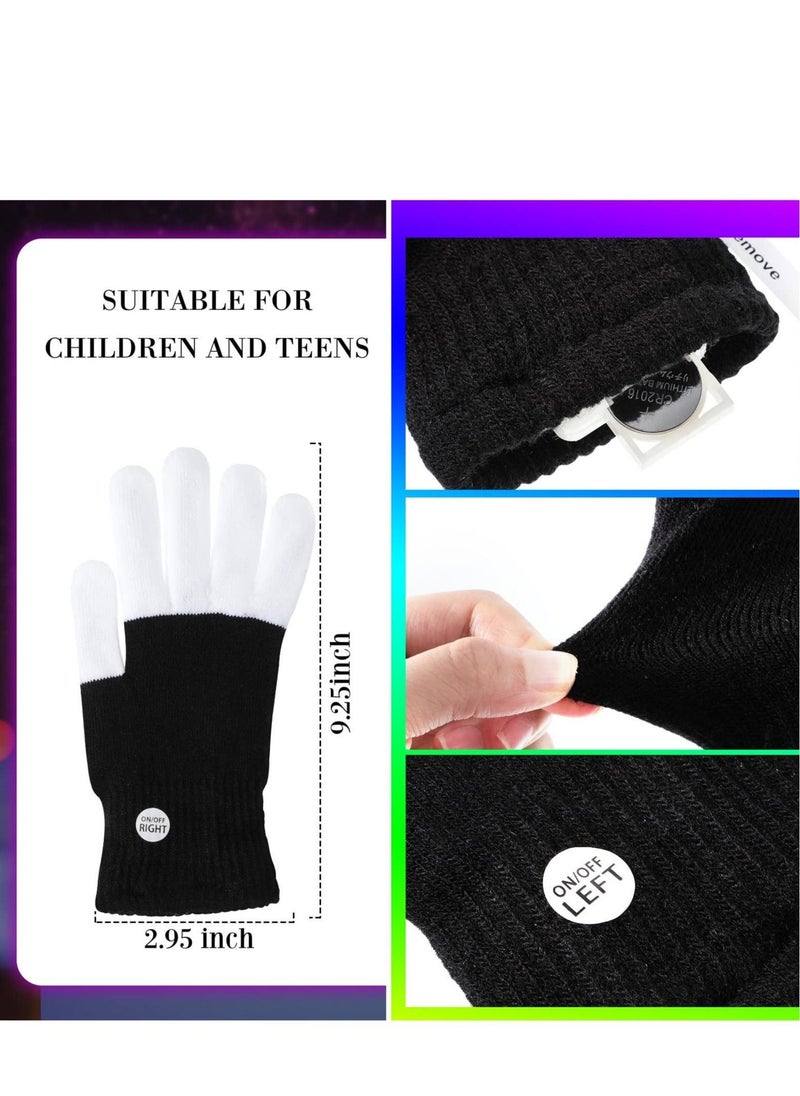 Generic - Light up Gloves Set LED Finger Gloves for Adults LED Flashlight Gloves and Shoe Laces Cool Fun Toys for Kids Boys Girls Costumes Party - Image 1