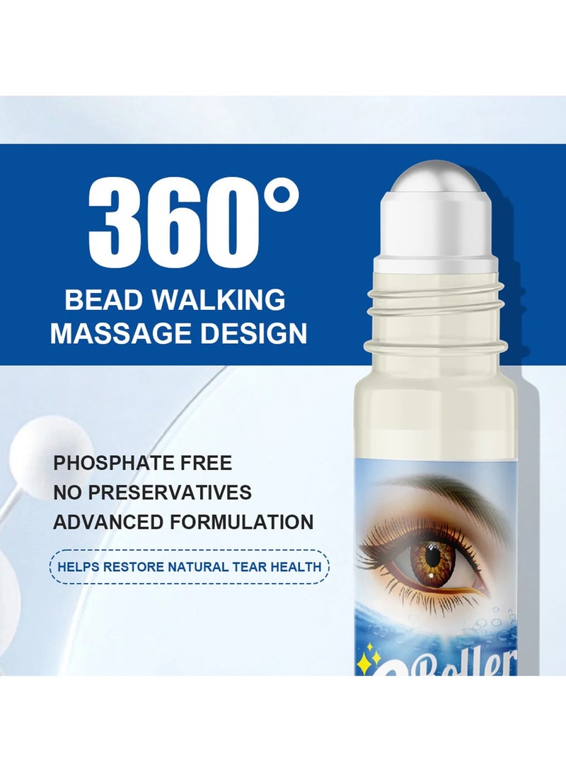 Sumifun (10ml) Eye protection roller ball, eye massage roller ball to relieve eye fatigue - Image 2