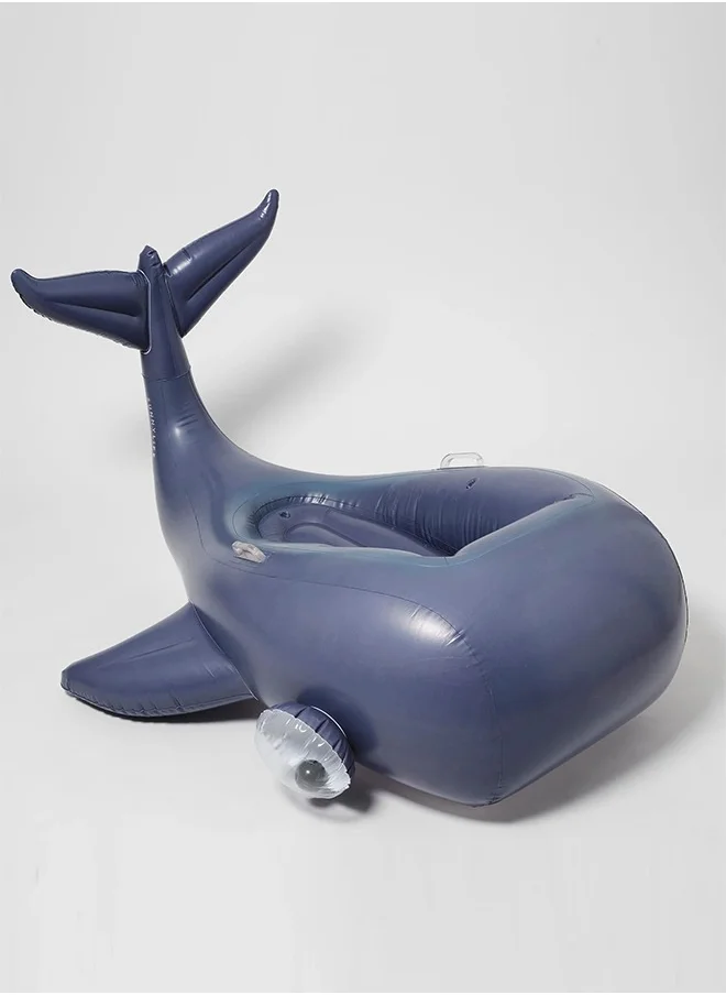 SUNNY LIFE Luxe Ride-On Float - Moby Dick Navy