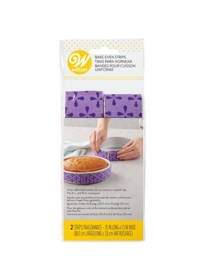 Wilton Bake Even Cake Strips For Cake Pans, 2-Piece - Image 2