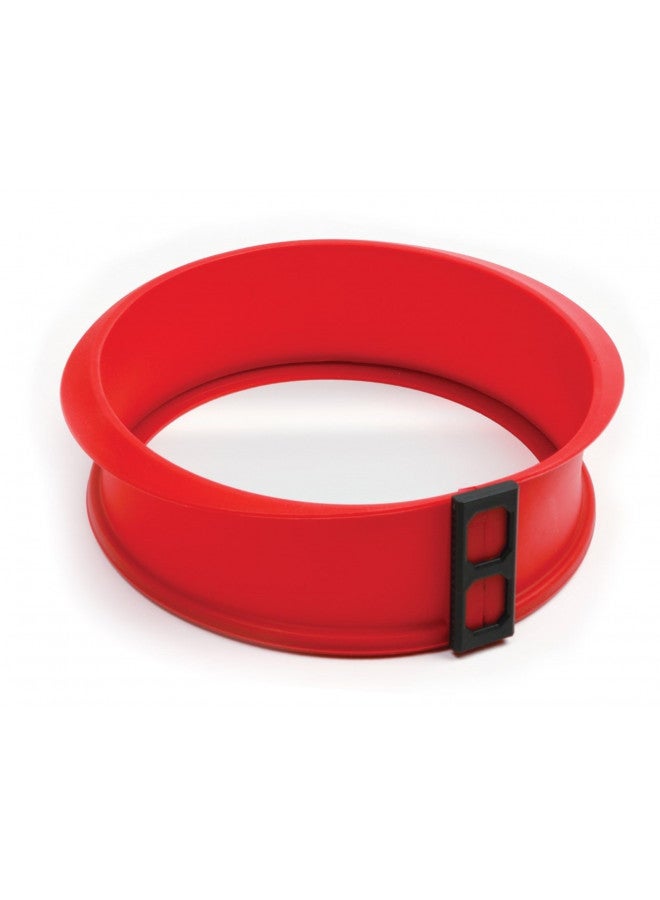 Norpro صينية نوربرو السيليكون القابلة للفك مع قاعدة زجاجية، 9 بوصة/23 سم، كما هو موضح - Image 1