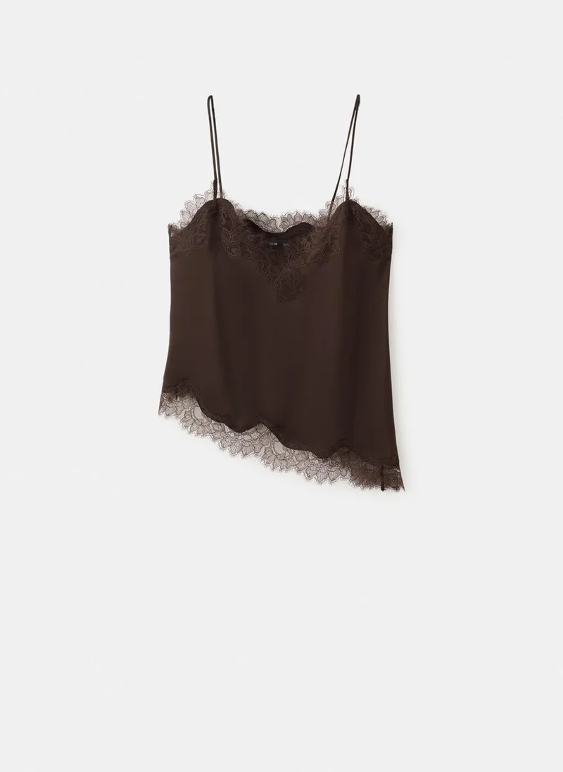 MANGO Lace top