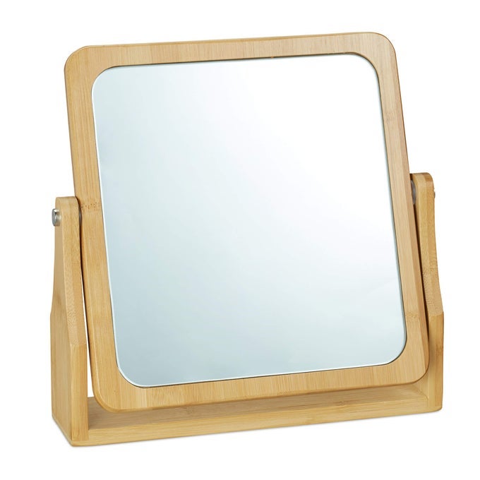 COSMETIC MIRROR ROTATING AT 360 ANGULAR FREESTANDING FOR MAKEUP HWD 27X265X7CM TABLETOP MIRROR BAMB