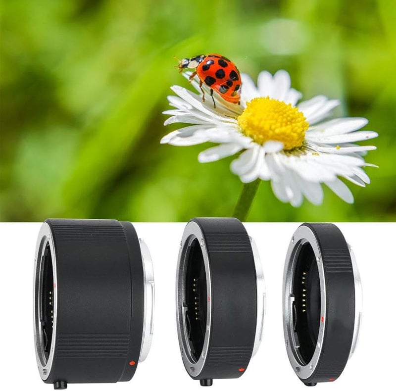 مجموعة أنابيب التمديد للتصوير الماكرو ذات التركيز التلقائي المعدني 13 20 36 مم لكاميرات عدسة S للتصوير الماكرو - Image 4