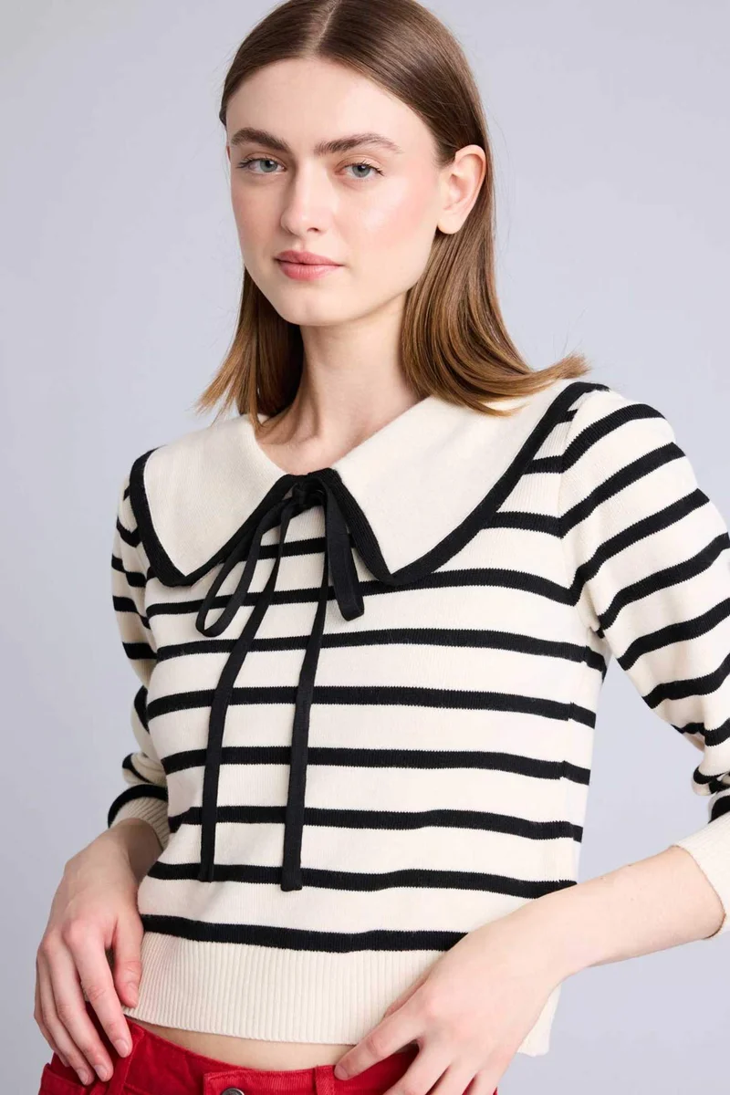 ديفاكتو Slim Fit Baby Collar Pullover