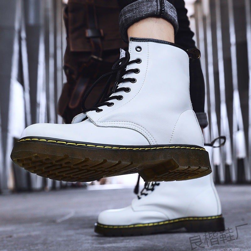Jinjiang Factory 2023 Autumn New High-Top Martin Boots Men'S Plus Size British Style Couple Boots Casual Round Toe Fashion - Image 3