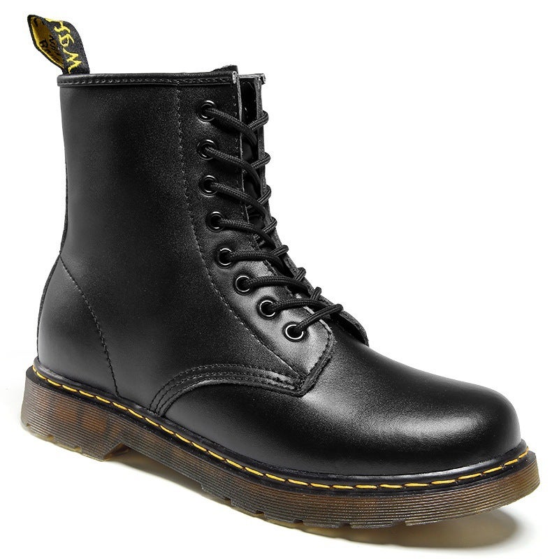 Jinjiang Factory 2023 Autumn New High-Top Martin Boots Men'S Plus Size British Style Couple Boots Casual Round Toe Fashion - Image 1