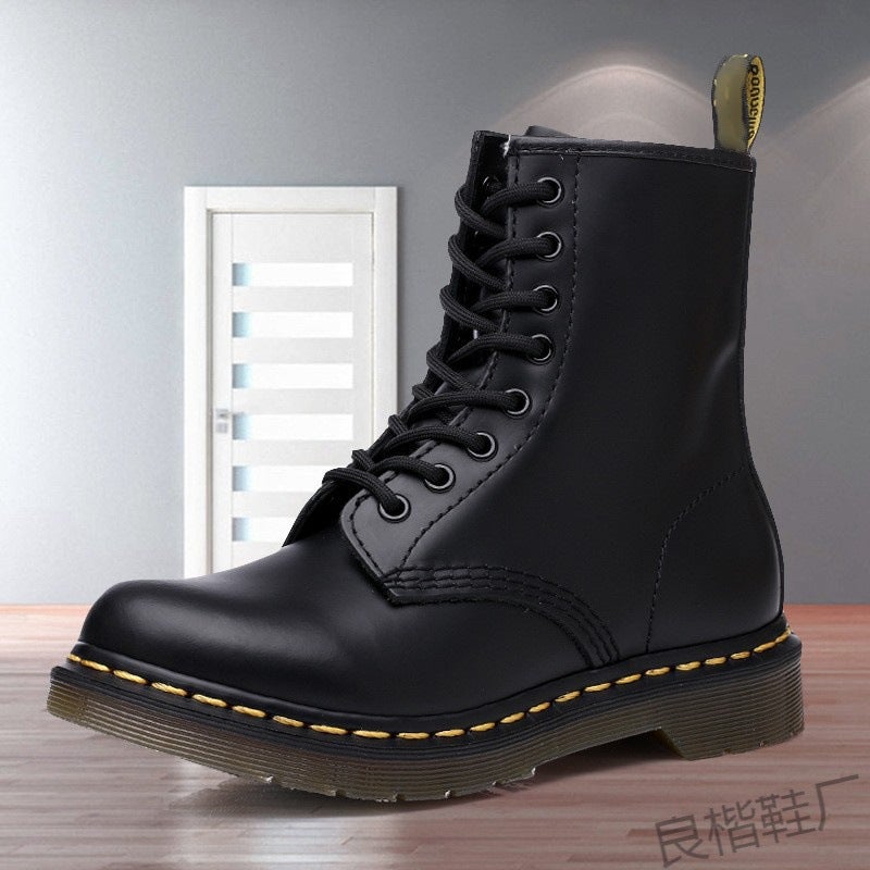 Jinjiang Factory 2023 Autumn New High-Top Martin Boots Men'S Plus Size British Style Couple Boots Casual Round Toe Fashion - Image 2