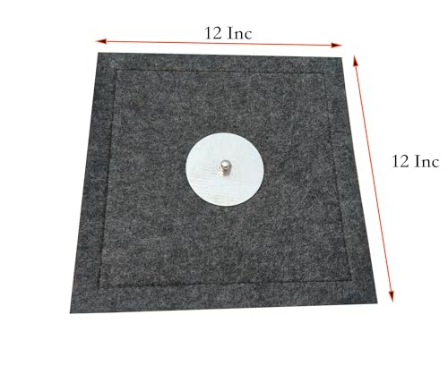 Stecoeico Fireplace Flue Plug 12 Square Stopper for Fireplace Wood Stove Premium Fireplace Draft Stopper Made of 3 Layers Felt 12 12 Inc - Image 3