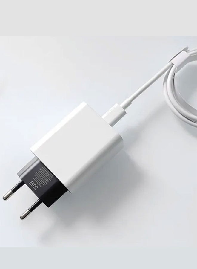 CATANES 30W USB-C Super Fast Charger 2 Pins Charger and Cable Compatible with USB-C Devices Fast Charging Phone Charger USB-C to USB C Sync Charge Cable Included  - Image 3