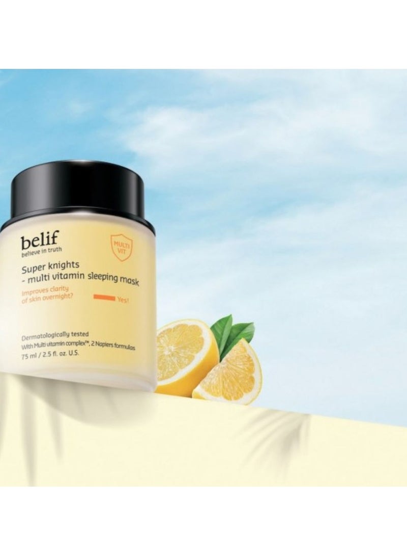 Belif Super Knights Multi Vitamin Sleeping Mask for Dull Skin 75ml - Image 4
