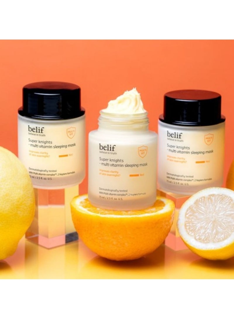 Belif Super Knights Multi Vitamin Sleeping Mask for Dull Skin 75ml - Image 3