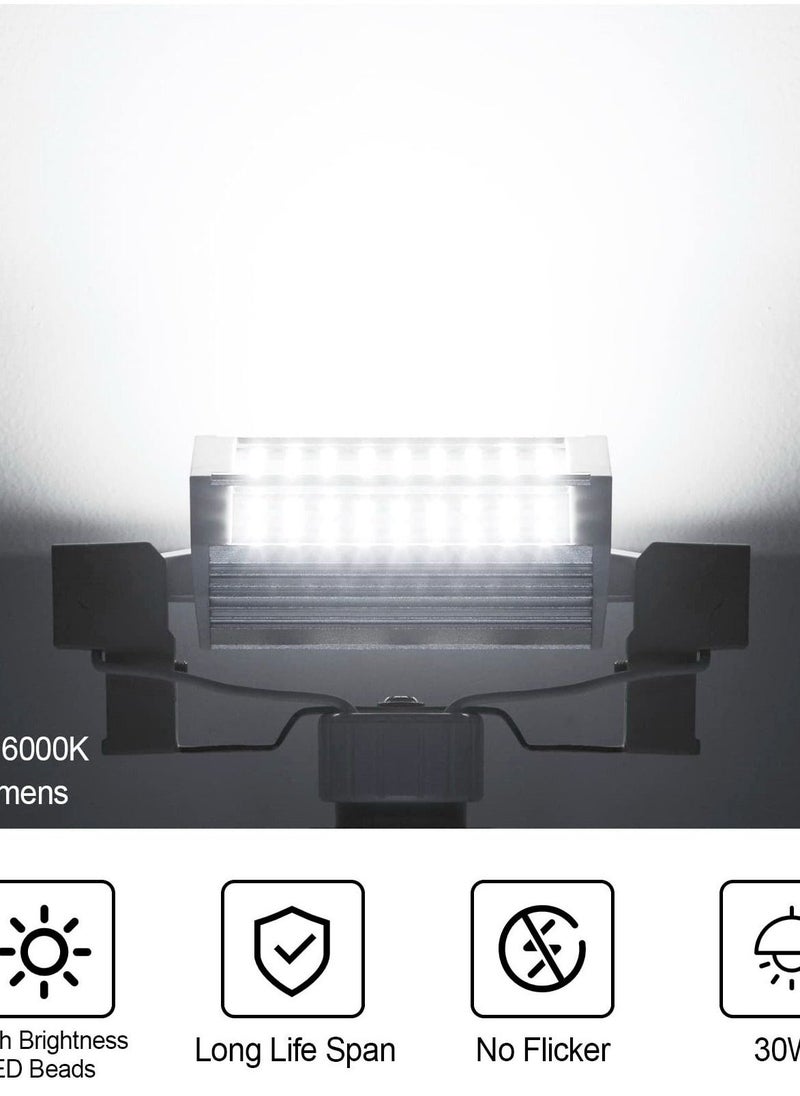 Generic - R7S 118mm LED Bulb, J-Type Double Ended LED Bulbs, 30W J Type Led Bulbs 300W T3 Halogen Bulb Equivalent, R7S 118mm Double-Ended Base J118 Flood Lights for Household Security Lighting -Daylight - Image 1