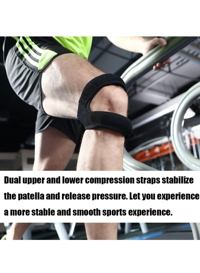 KANGLI 1 Pair Professional Knee Brace Compression Knee Support with Patella Sponge Pad Knee Sleeve for Pain Relief, Injury Recovery, Arthritis, Sports, Workout - Image 2