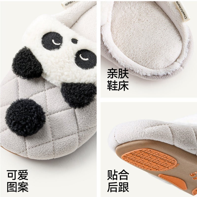 C H E E R F U L M A R I O / Xing Fu Ma Li Happy Mary Kids Indoor Cartoon Soft Sole Slippers for Family, Warm Non-Slip Home Slippers for Girls - Image 5