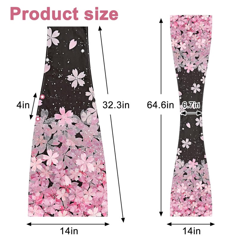 Vophia 2 Pack Adult Bib Dining Scarf For Women Microsuede Washable Reusable Food Clothing Protectors Dining Mouth Towel Scarf (Sakura) - Image 2