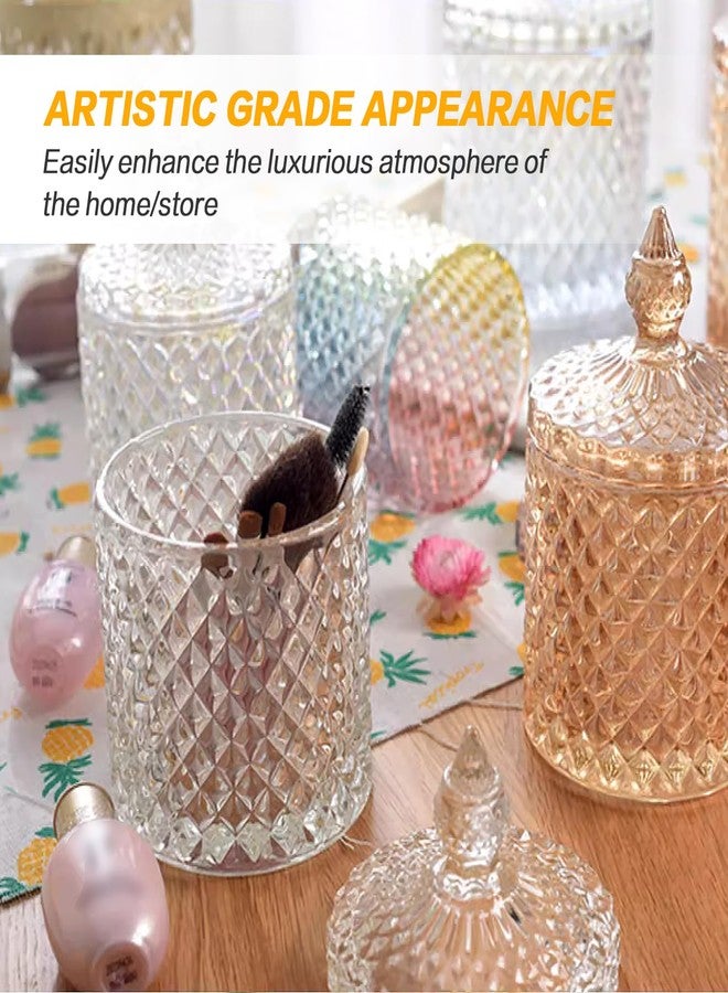 اس واي بي ال برطمان زجاجي كريستالي من سيبل، سعة 300 مل (10 أونصة)، مع غطاء، يُستخدم أيضًا كمرطبان للبسكويت، أو علبة مجوهرات، أو علب للبوفيه والبسكويت، لتخزين البسكويت والسكر في خزانة المطبخ. - Image 4