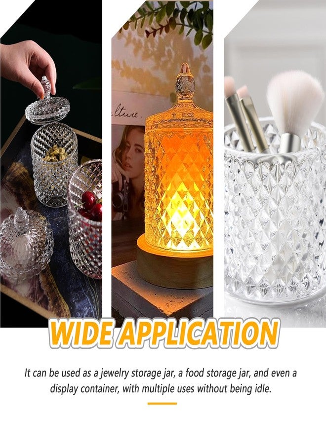 اس واي بي ال برطمان زجاجي كريستالي من سيبل، سعة 300 مل (10 أونصة)، مع غطاء، يُستخدم أيضًا كمرطبان للبسكويت، أو علبة مجوهرات، أو علب للبوفيه والبسكويت، لتخزين البسكويت والسكر في خزانة المطبخ. - Image 3