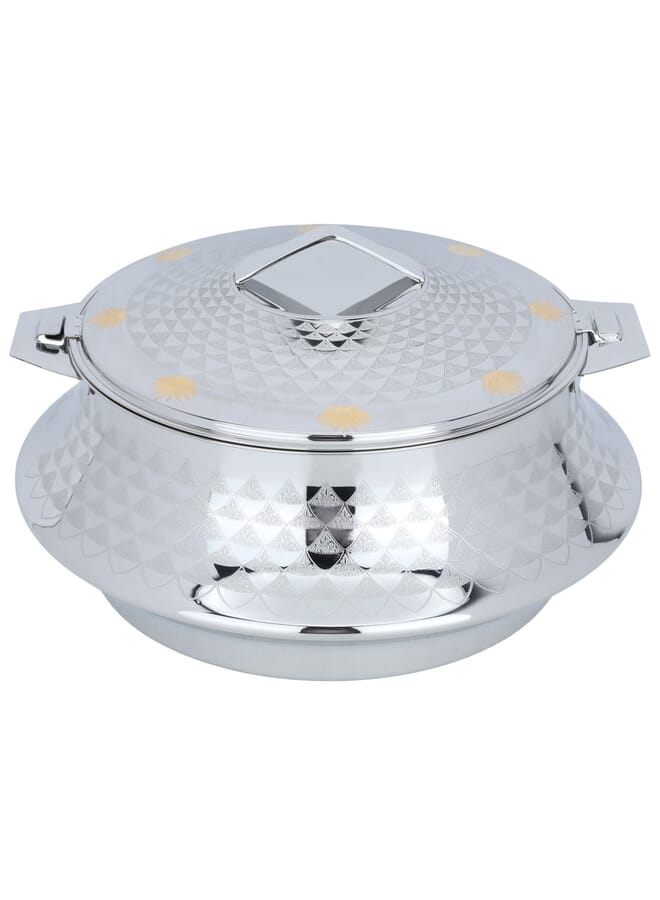 Alsaif Gallery Al Saif Gallery Steel Food Container, 5000 ml - Silver - Image 1