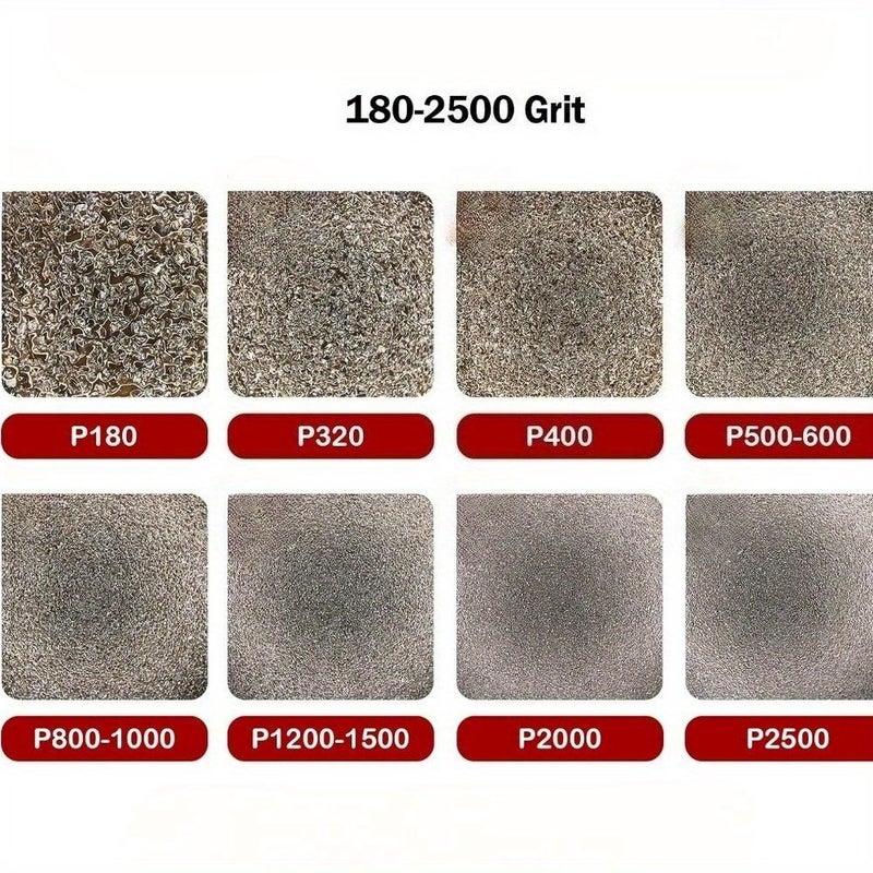 Grit320 6PCS 6 Inch 150mm Soft Foam Sanding Block Wet Dry Sandpaper For Wood Metal Drywall Furniture Polishing - Image 4