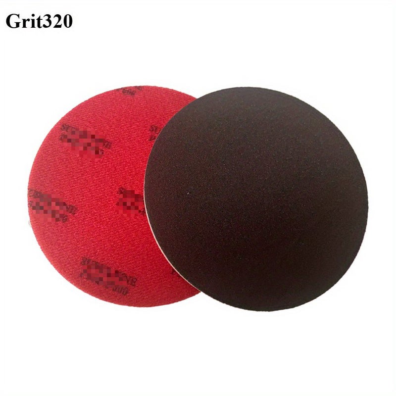 Grit320 6PCS 6 Inch 150mm Soft Foam Sanding Block Wet Dry Sandpaper For Wood Metal Drywall Furniture Polishing - Image 1