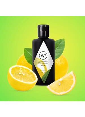 W2 W2 Why wait Lemon Peel Cleansing Milk Purifying Removes Dead Skin Cells Acne Free Bright And Clear Face Deep pore cleanser Hydrating Refreshing Cleansing MilkPreservative free100ml  - Image 3